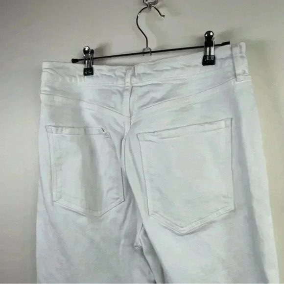 AGOLDE White Riley High Waisted Straight Leg Crop Jean - Picture 5 of 9